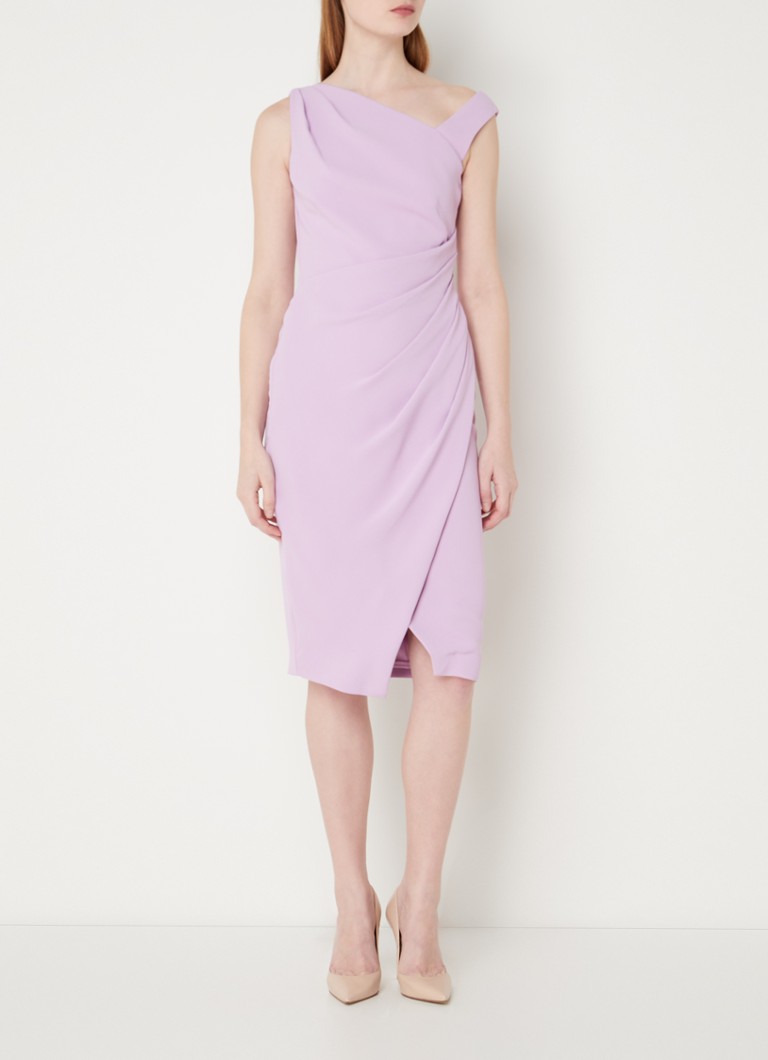 Phase Eight - Emmie mini jurk met plooidetail - Lila