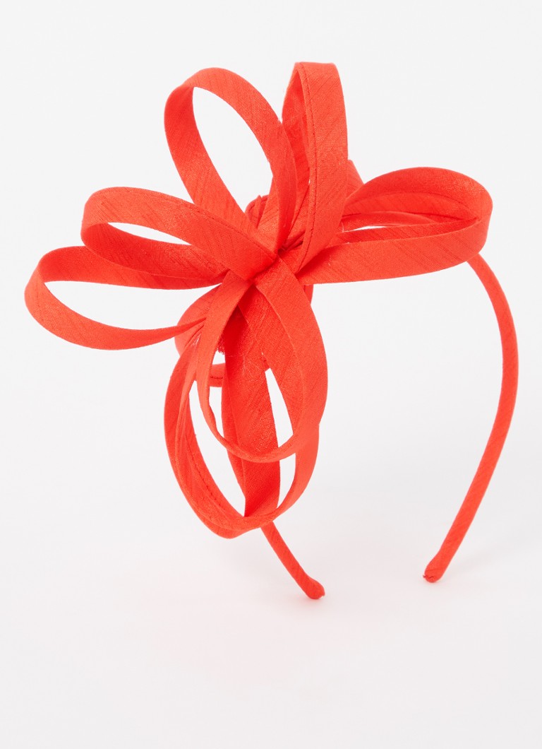 Phase Eight - Fascinator haarband met applicatie - Oranjerood