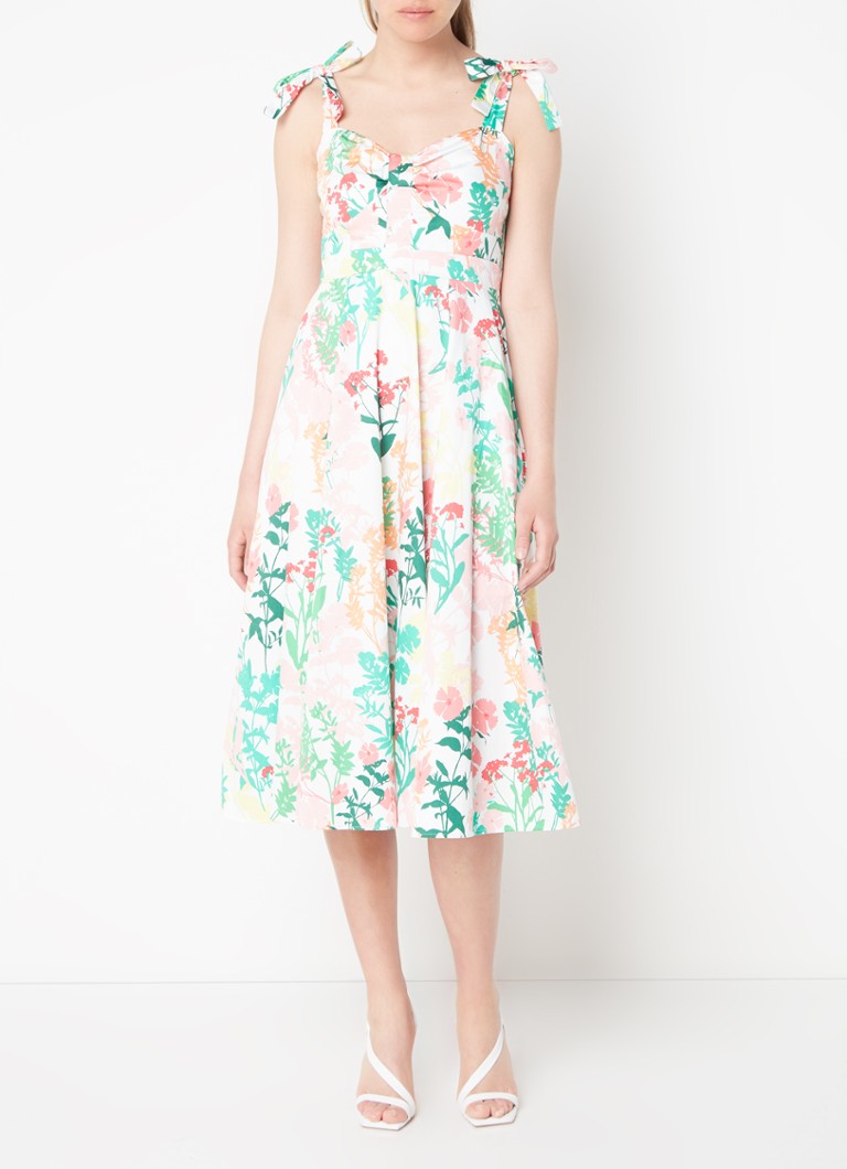 Phase Eight Joyce midi jurk met print • Groen • de Bijenkorf