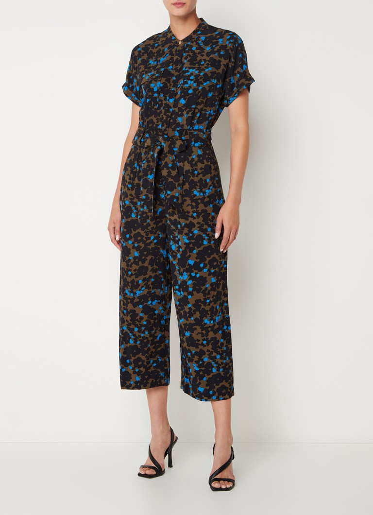 Phase Eight Nell wide fit jumpsuit met steekzakken en strikceintuur