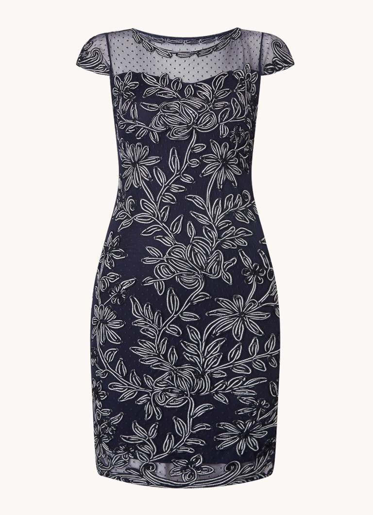 Phase Eight Petite Zila mini jurk met tapework • Donkerblauw • de