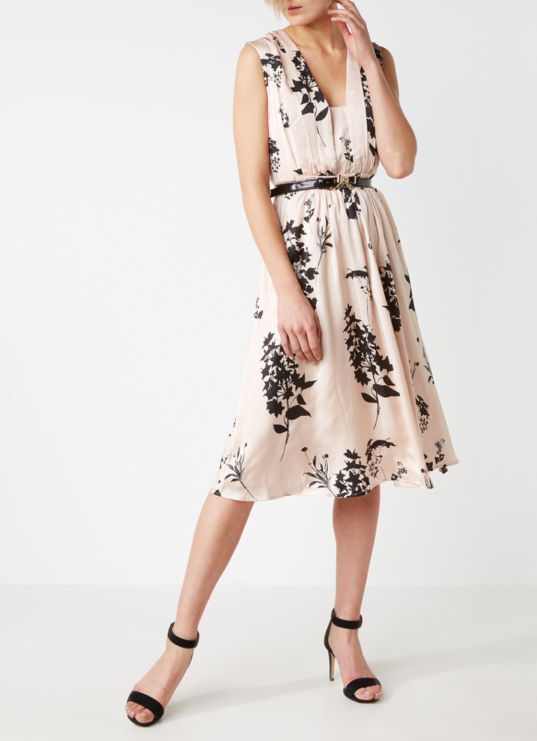 Tatiana Printed Dress | Black/Cameo | Phase Eight