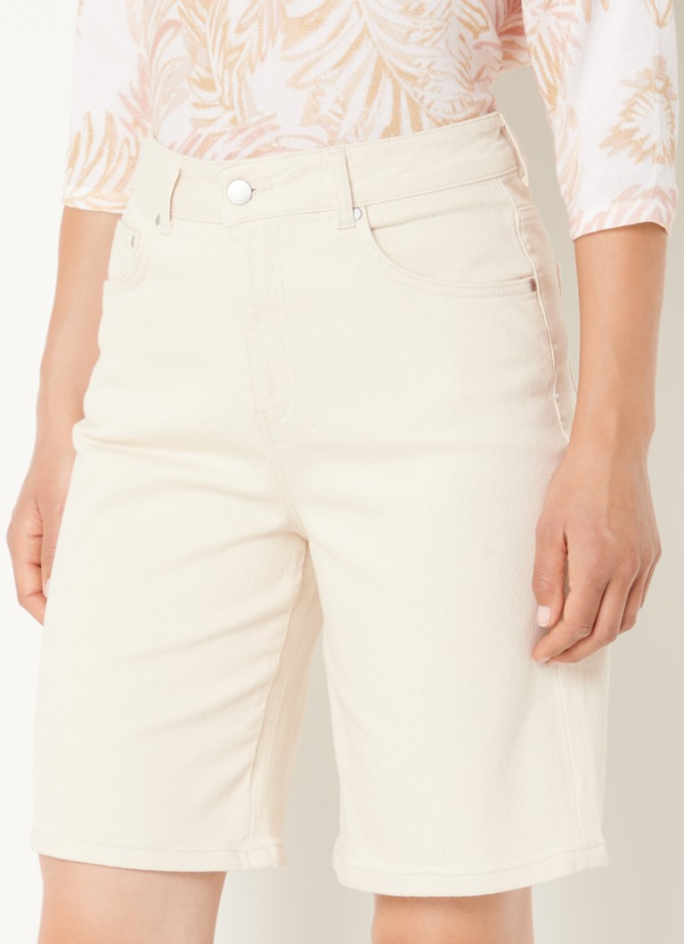 Eentonig oosters seinpaal Phase Eight Telissa high waist straight leg korte broek van denim • Creme • de Bijenkorf Eentonig oosters seinpaal Phase Eight Telissa high waist straight leg korte broek van denim • Creme • de Bijenkorf