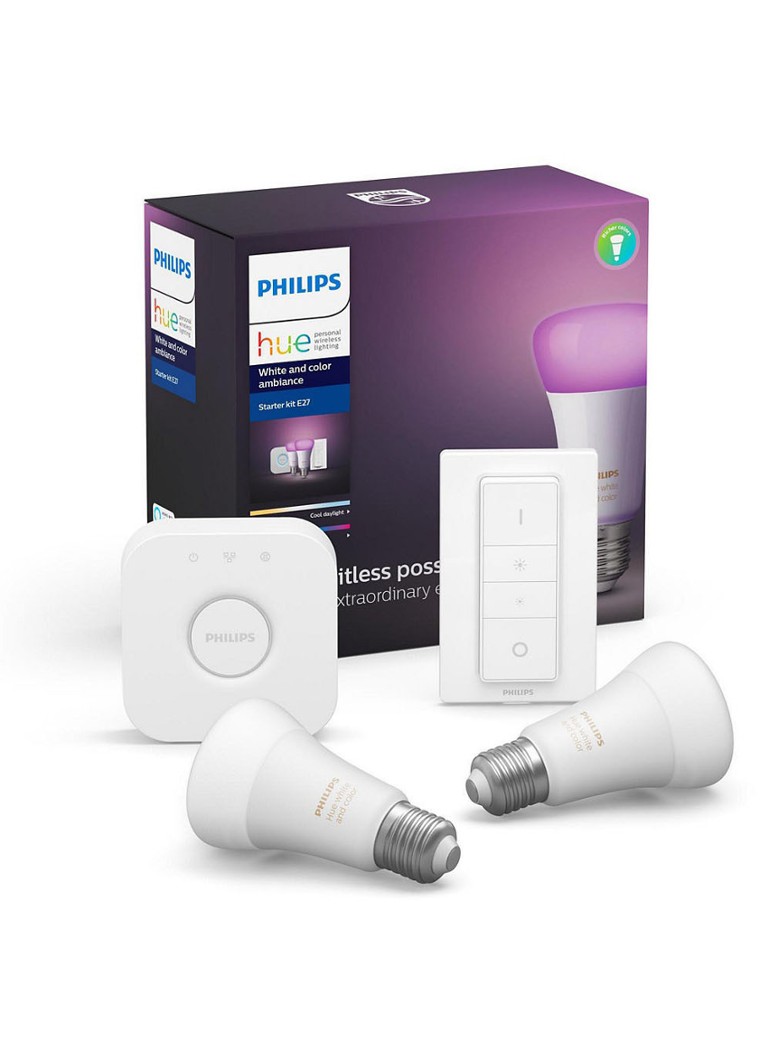Philips Hue - Hue White and Color Ambience starterkit E27 - Roze