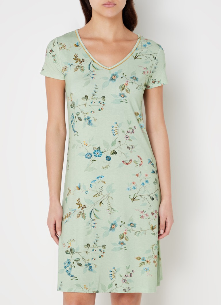 Pip Studio Diezel nachthemd met bloemenprint • Gebroken wit • de Bijenkorf