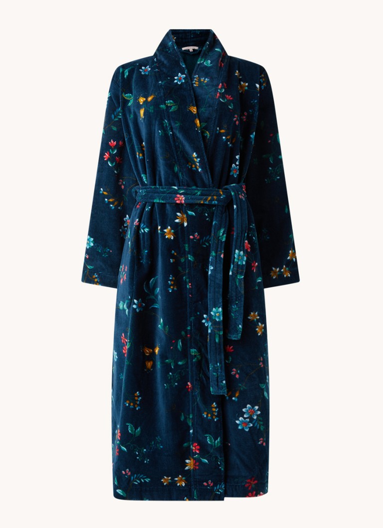 Onbekwaamheid Invloedrijk Motel Pip Studio Les Fleurs badjas met bloemenprint • Donkerblauw • de Bijenkorf