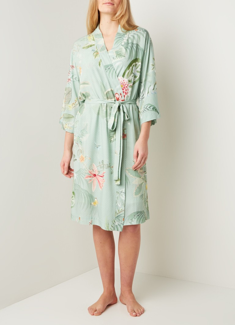 Pip Naomi Floris kimono • Groen • de Bijenkorf