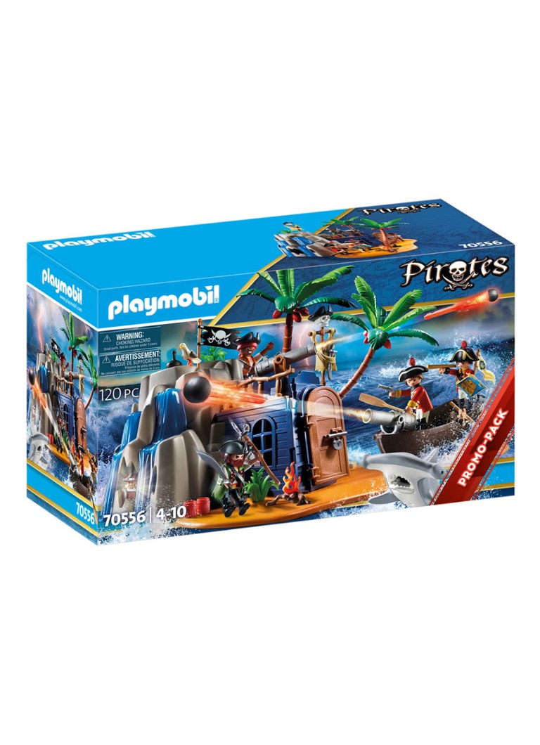 Beheer Uitbarsten ~ kant Playmobil 70556 Pirates Pirateneiland met schuilplaats voor schatten • de  Bijenkorf