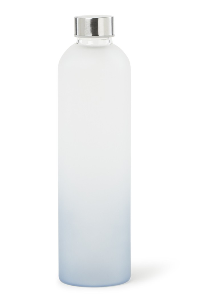 Vergissing Inzet Durf Point-Virgule Frosted drinkfles van glas 1 liter • Transparant • de  Bijenkorf