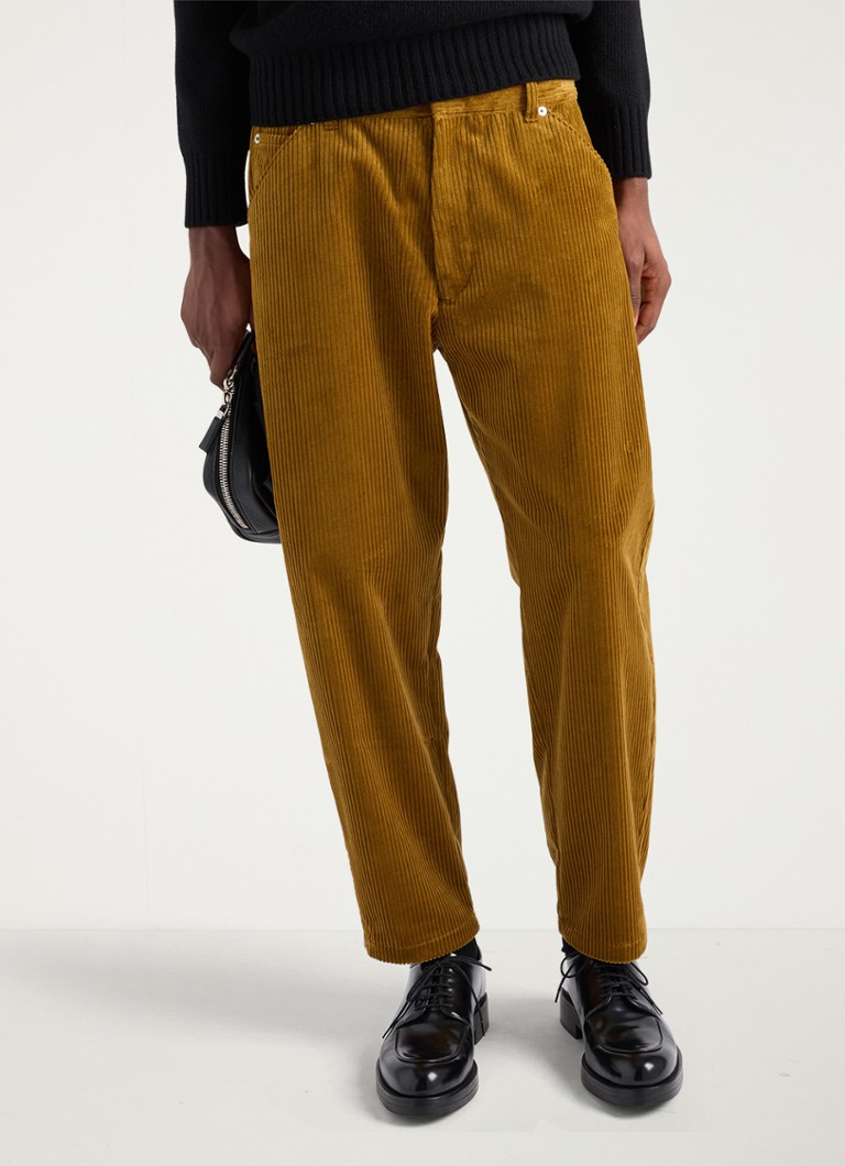 Prada - Pantalon van corduroy - Okergeel
