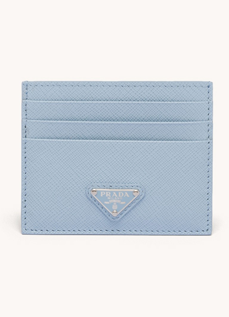 Prada - Pasjeshouder van leer - Lichtblauw