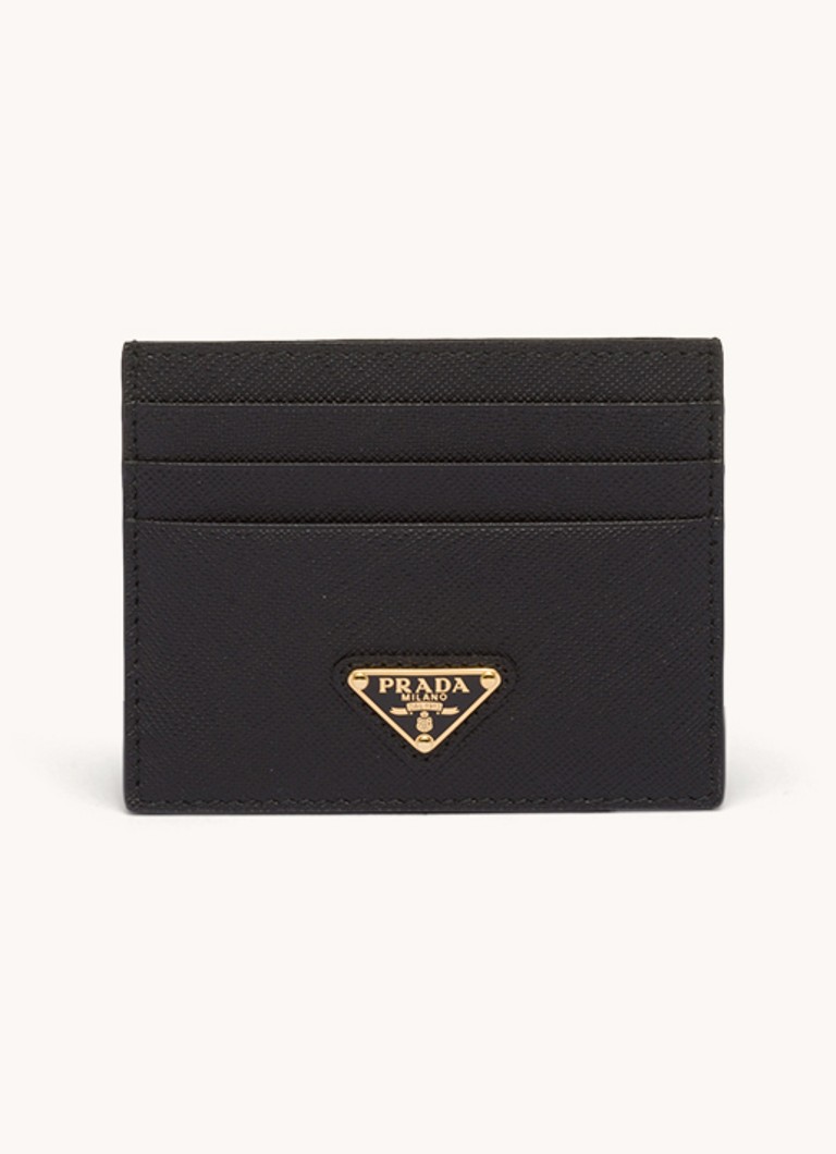 Prada - Pasjeshouder van leer - Zwart