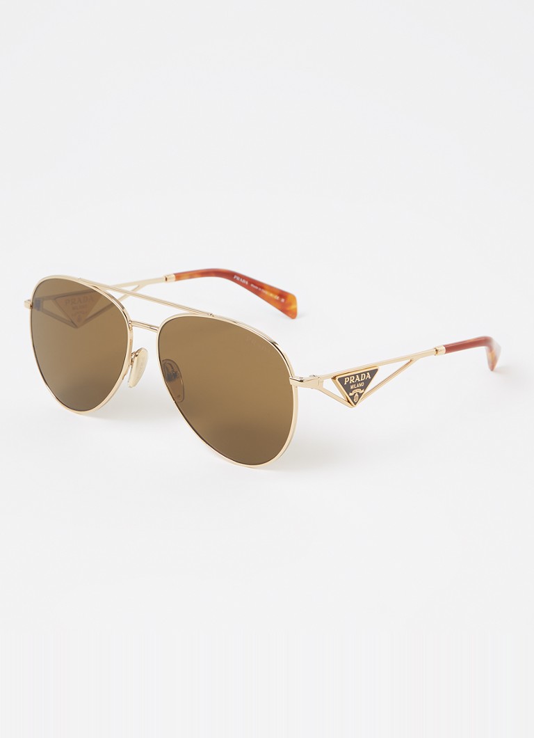 prada-piloten-zonnebril-pr73zs-goud-de-bijenkorf