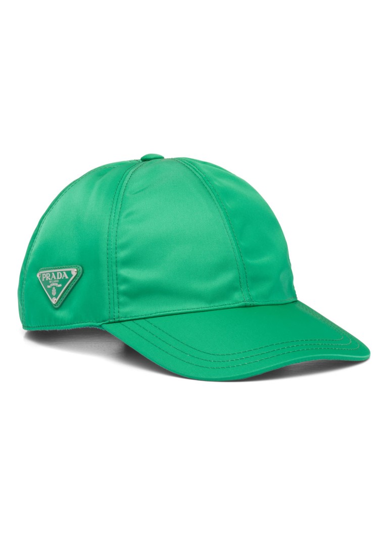 Prada - Re-Nylon Baseball pet met logo - Groen