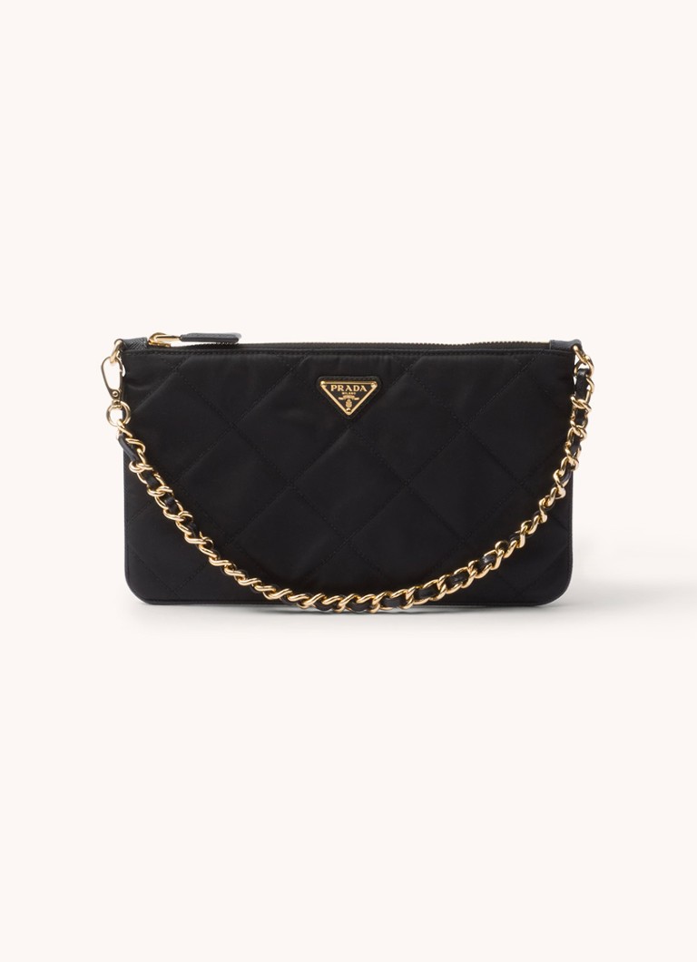 Prada - Re-Nylon handtas met logo - Zwart