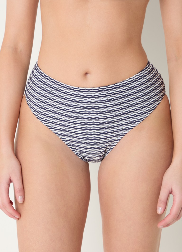 PrimaDonna - Kalba bikinislip met streepprint - Donkerblauw