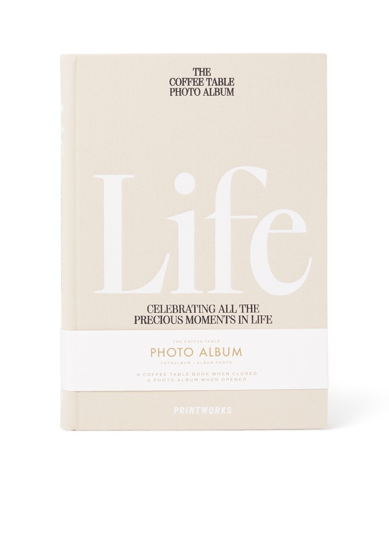 Printworks Life Coffee Table Photo Book - Beige/Tan