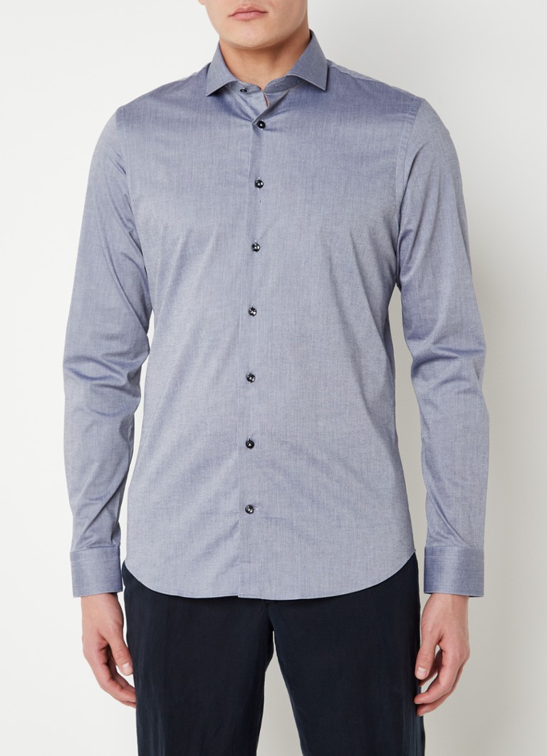 Profuomo - Extra slim fit strijkvrij overhemd  - Lavendel