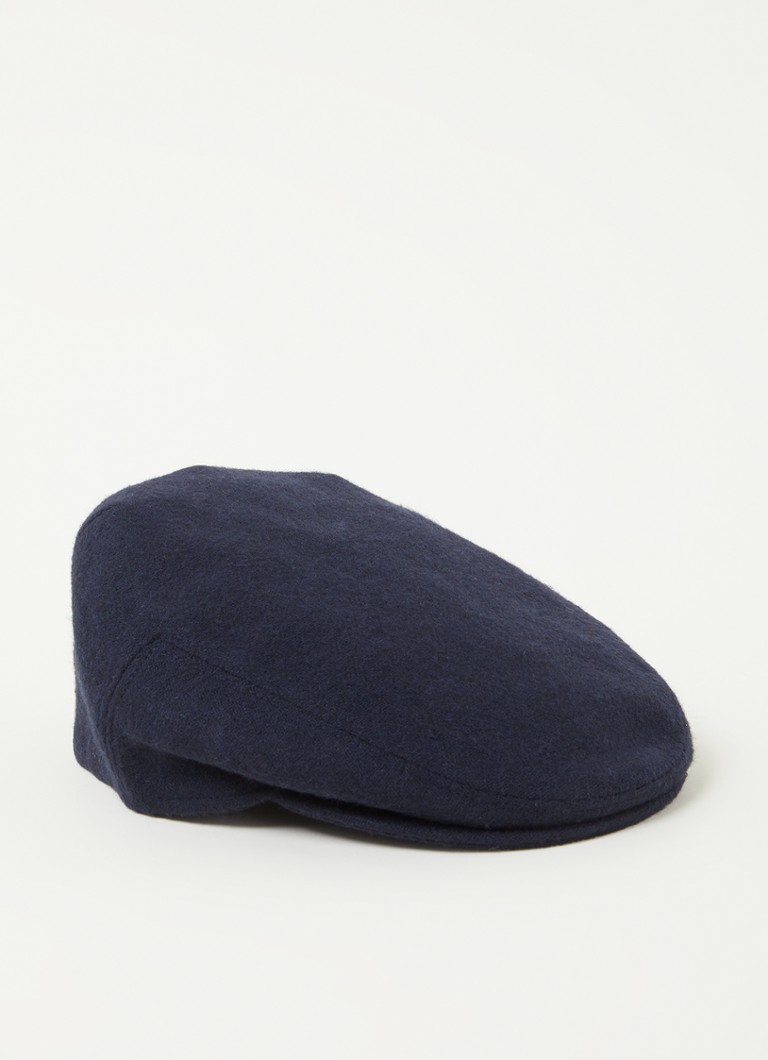 Profuomo - Flat cap in wolblend - Donkerblauw
