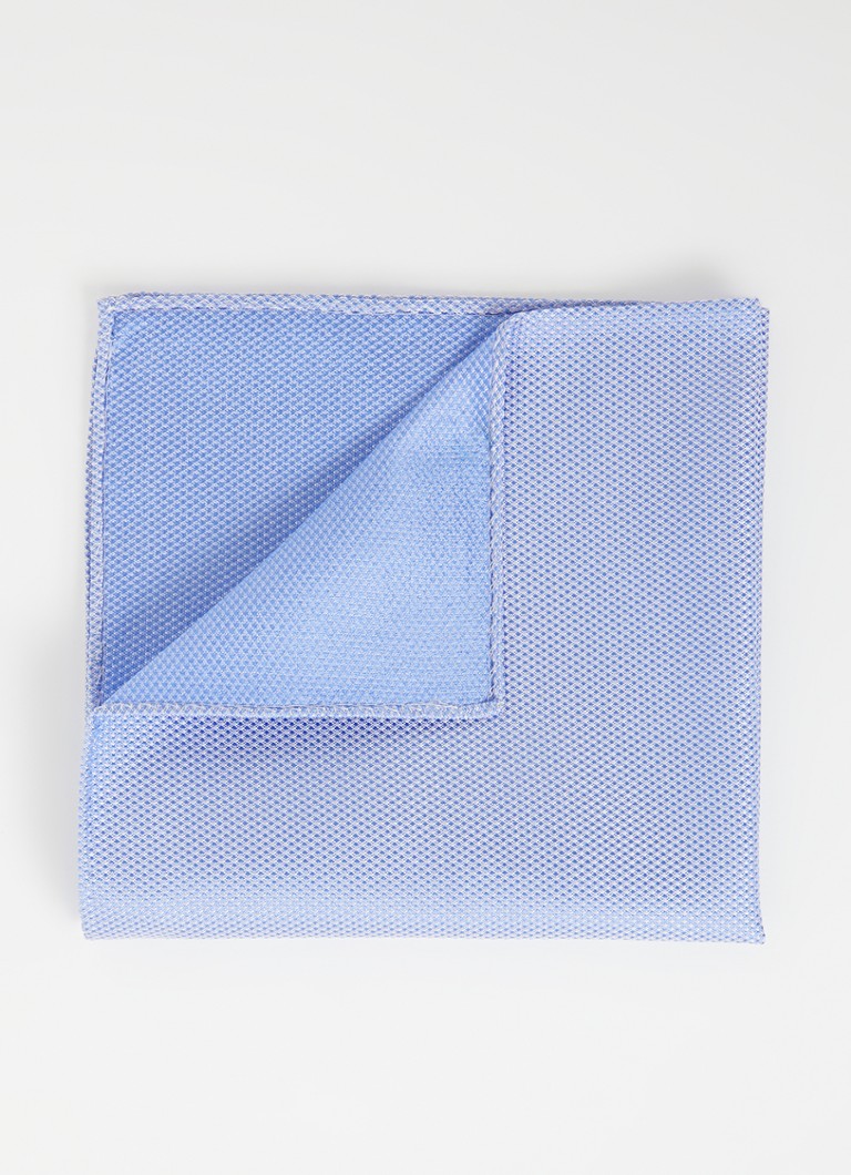 Profuomo - Pochet van zijde 33 x 33 cm  - Kobaltblauw