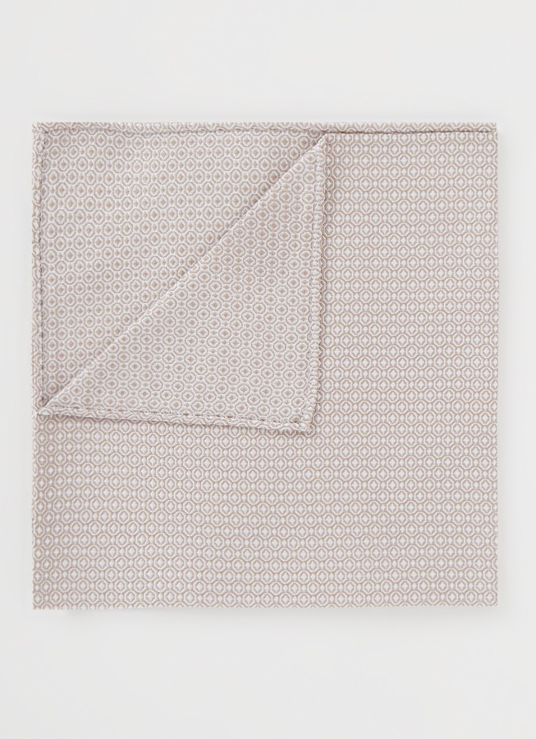 Profuomo - Pochet van zijde 33 x 33 cm  - Donkerbeige