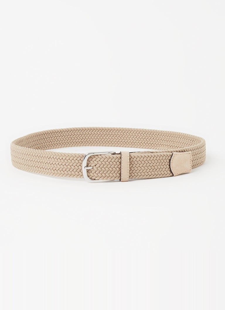 Profuomo - Riem met suède details - Donkerbeige