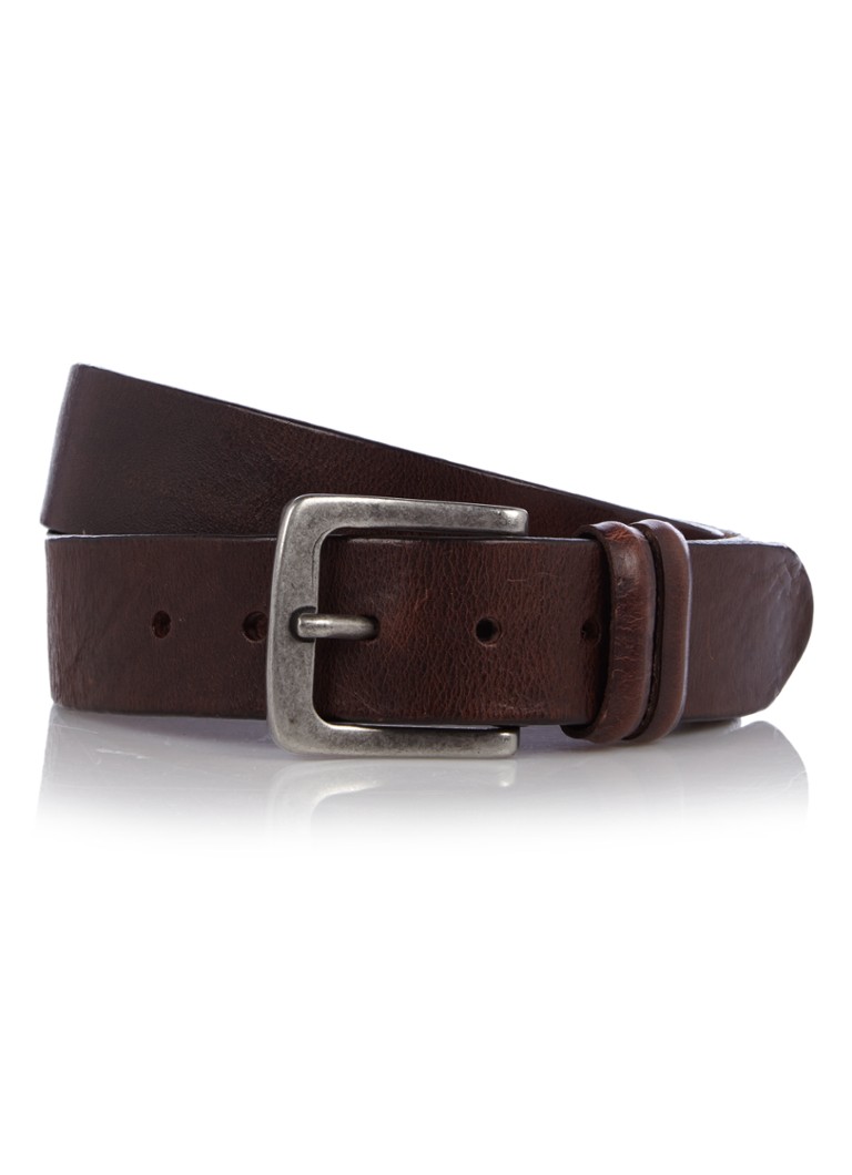 Profuomo - Riem van leer - Donkerbruin