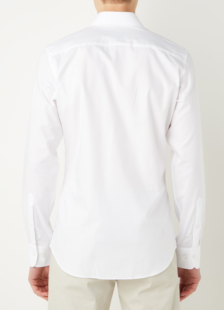 doos oppervlakte Mok Profuomo Slim fit strijkvrij overhemd • Wit • de Bijenkorf