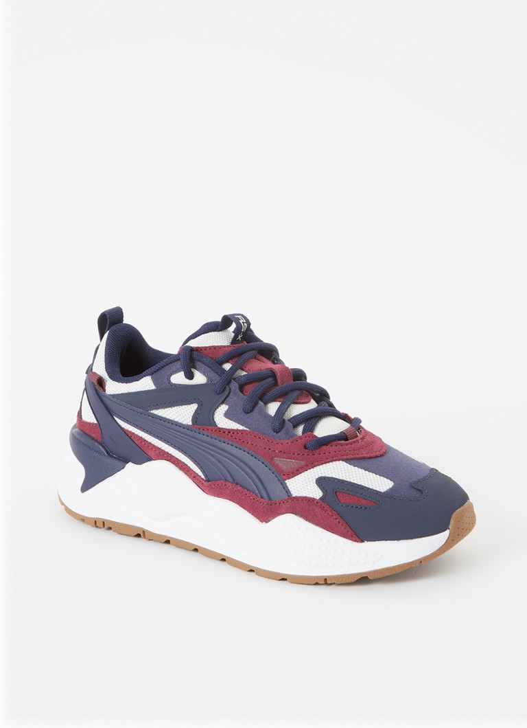 Puma RS-X sneaker met suÃ¨de details â¢ Donkerblauw â¢ de Bijenkorf
