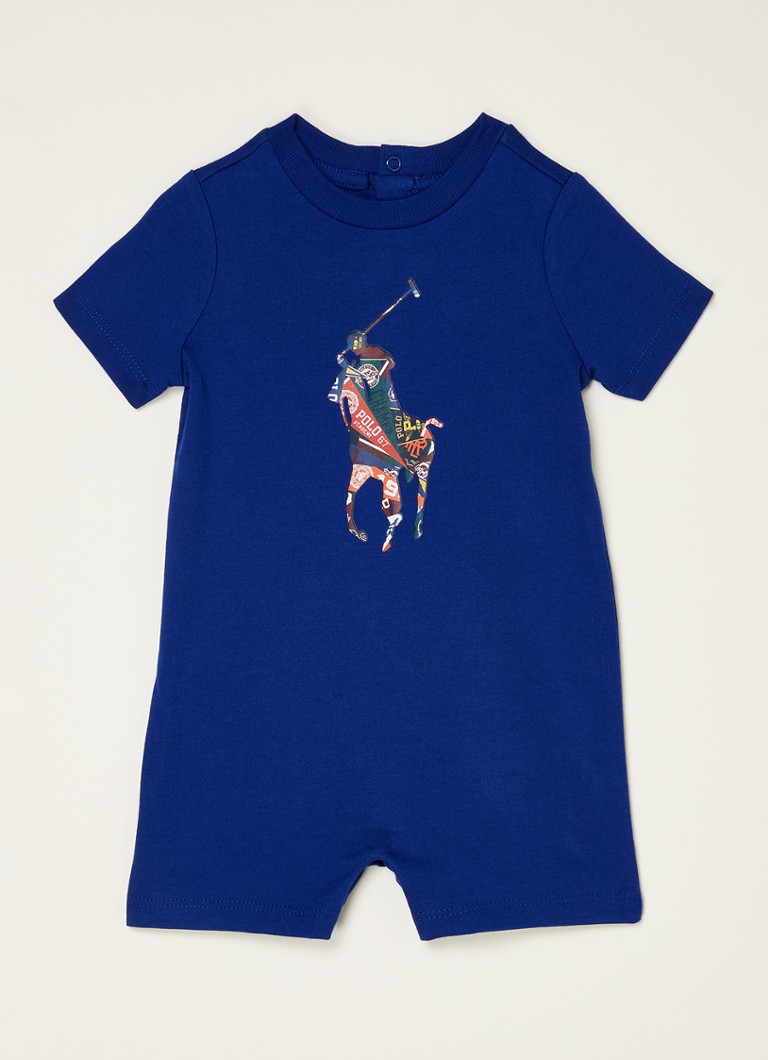Ralph Lauren - Babypak met logoprint - Kobaltblauw