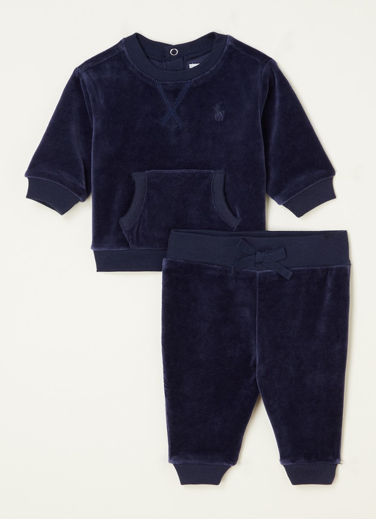 Ralph Lauren - Babyset met sweater en joggingbroek 2-delig - Donkerblauw