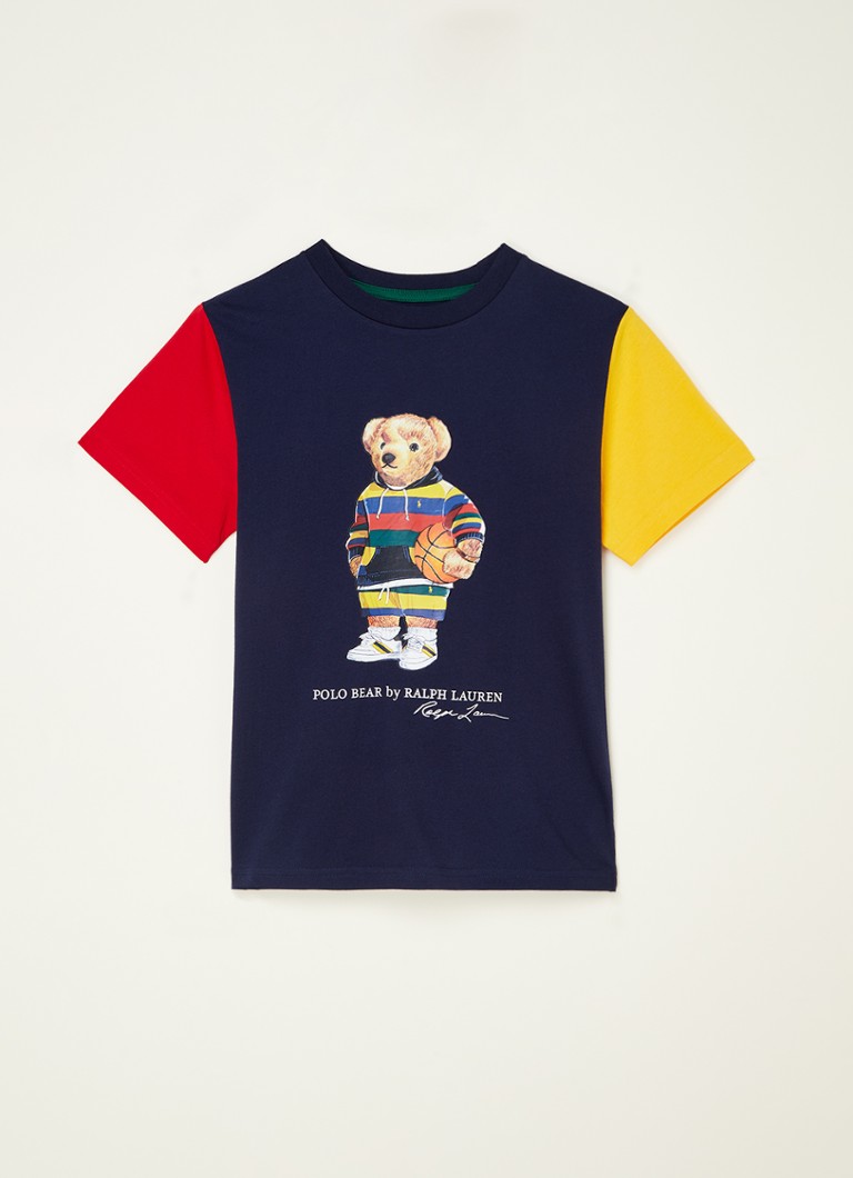 Ralph Lauren - Bear T-shirt met print - Donkerblauw