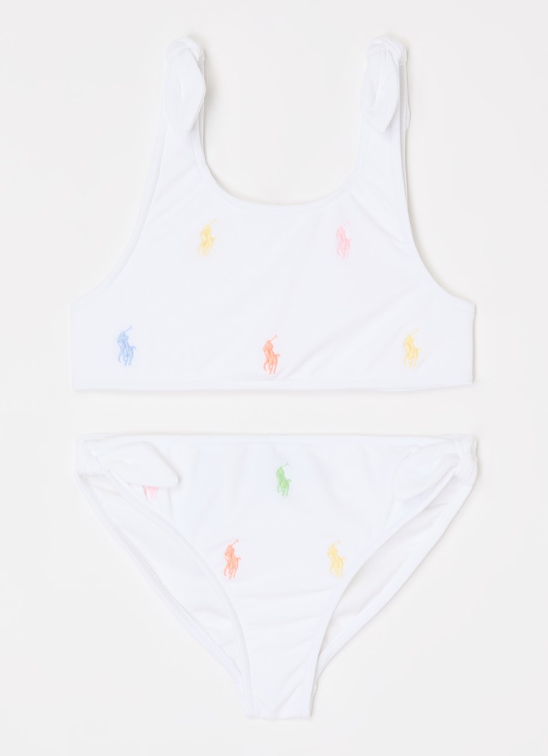 Ralph Lauren - Bikiniset met logoborduring - Wit