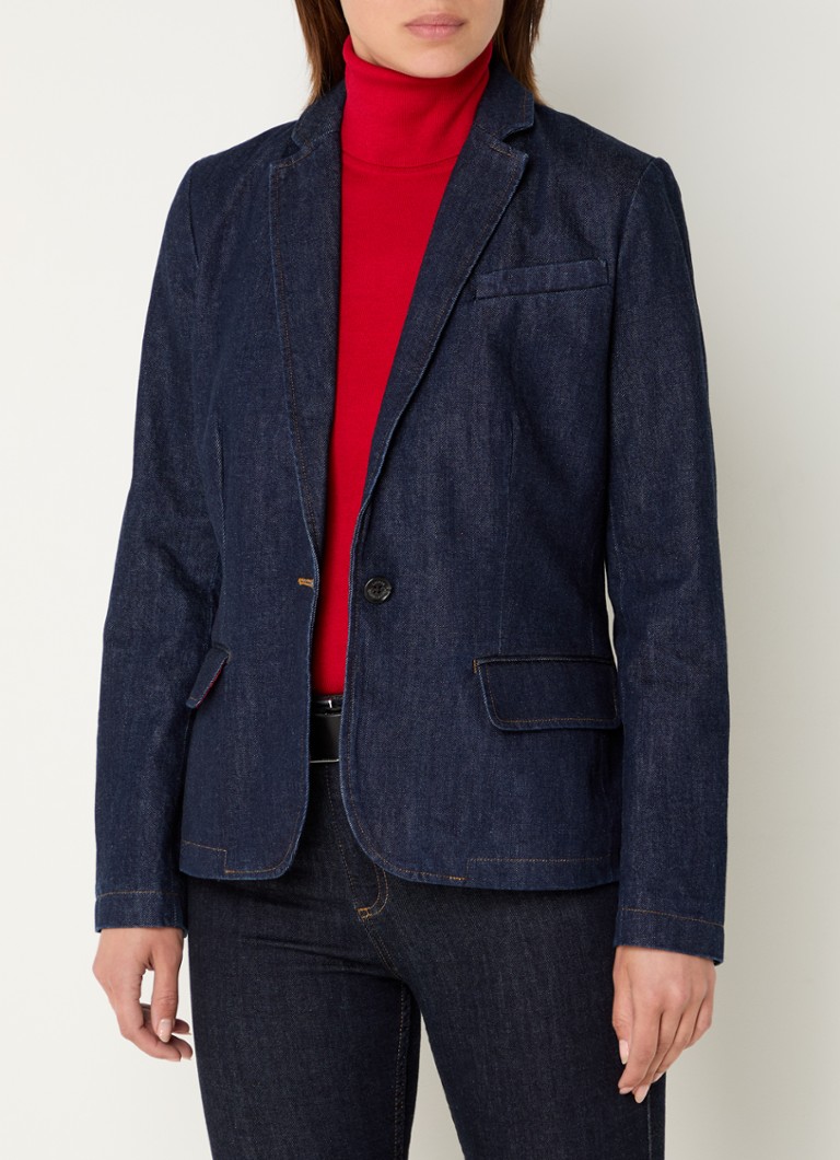 Ralph Lauren - Blazer van denim met klepzakken - Indigo
