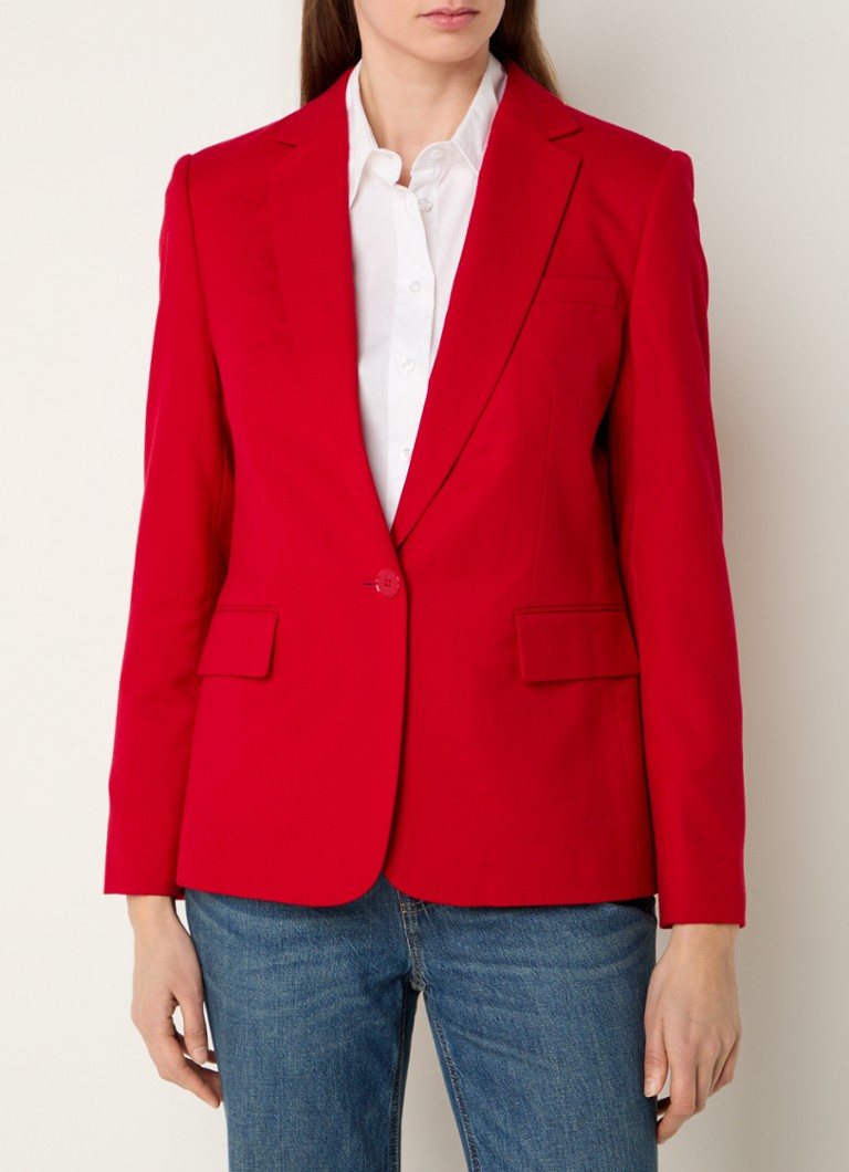 Ralph Lauren - Blazer van wol met klepzakken - Rood