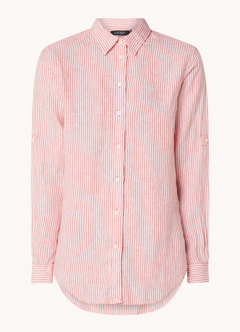 Mode Blouses Linnen blouses Ralph Lauren Linnen blouse volledige print casual uitstraling 