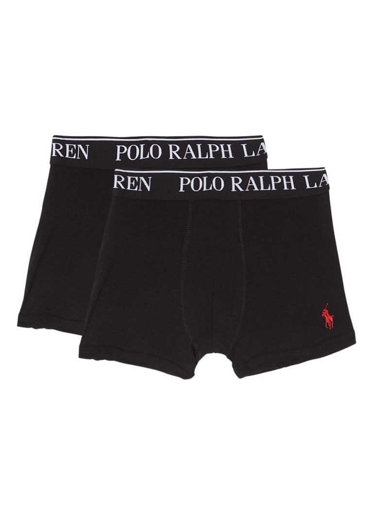 Ralph Lauren - Boxershorts met logo in 2-pack - Zwart