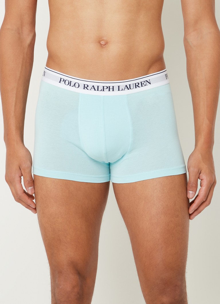 Ralph Lauren - Boxershorts met logoband in 3-pack - Lichtblauw