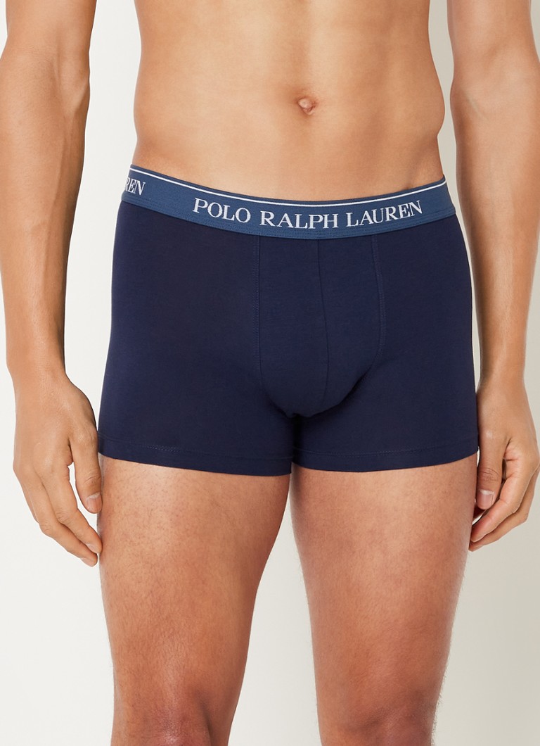 Ralph Lauren - Boxershorts met logoband in 3-pack - Donkerblauw