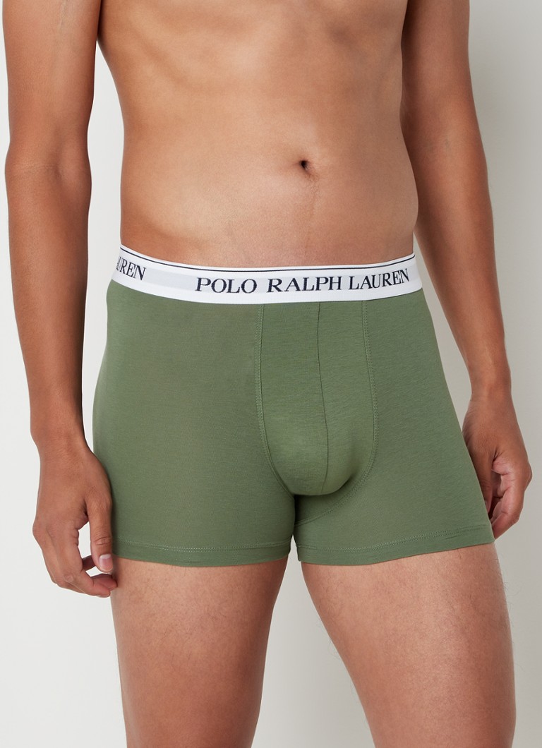 Ralph Lauren - Boxershorts met logoband in 3-pack - Groen