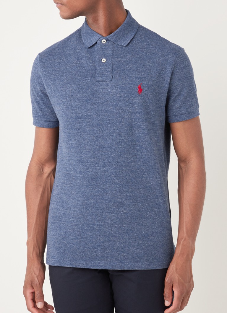Ralph Lauren Custom Slim Fit Polo Met Logoborduring Classic Royal 
