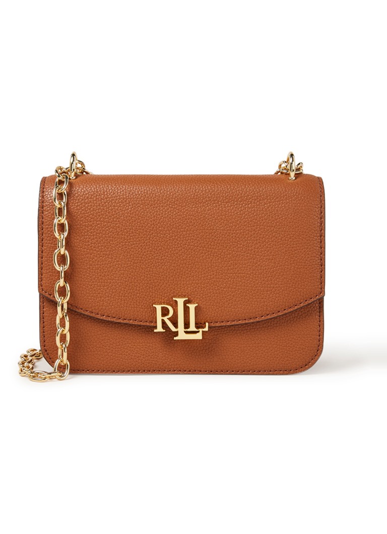 Ralph Lauren Elmswood Medium crossbodytas van leer • Roestbruin • de
