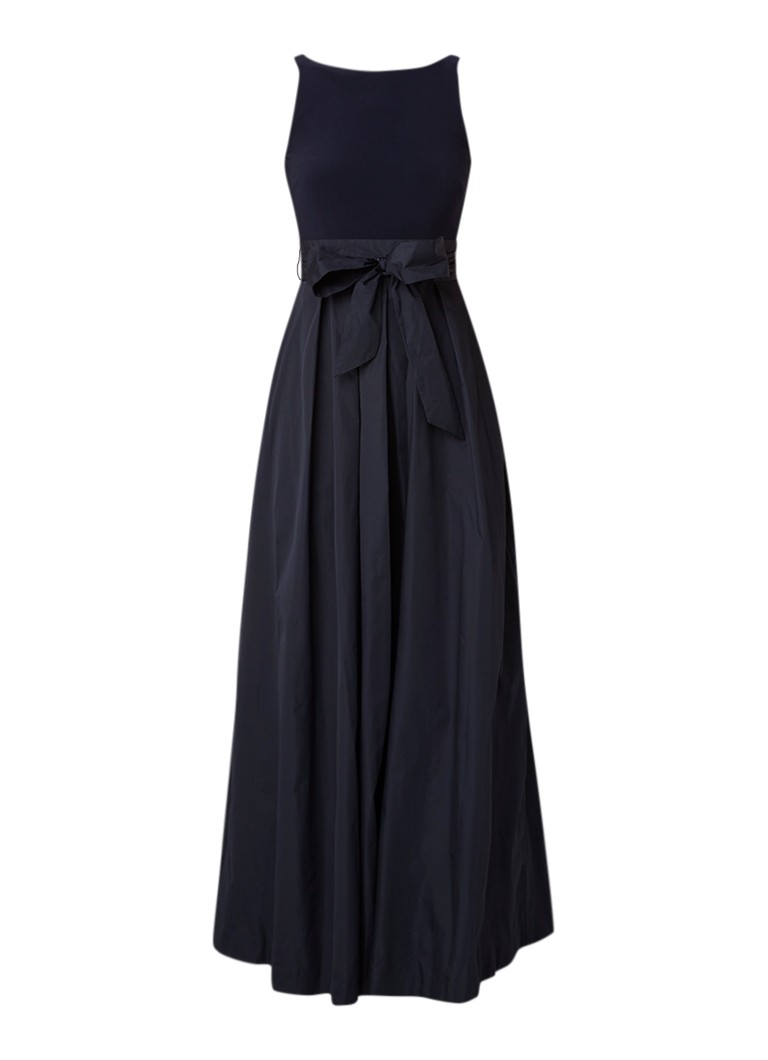 Ralph Lauren Galajurk met wikkeltop en rugdecolleté • Donkerblauw • de  Bijenkorf ralph lauren galajurk