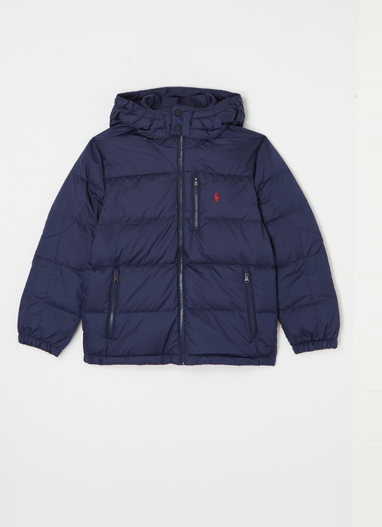 Ralph Lauren Gewatteerde jas met donsvulling en afneembare