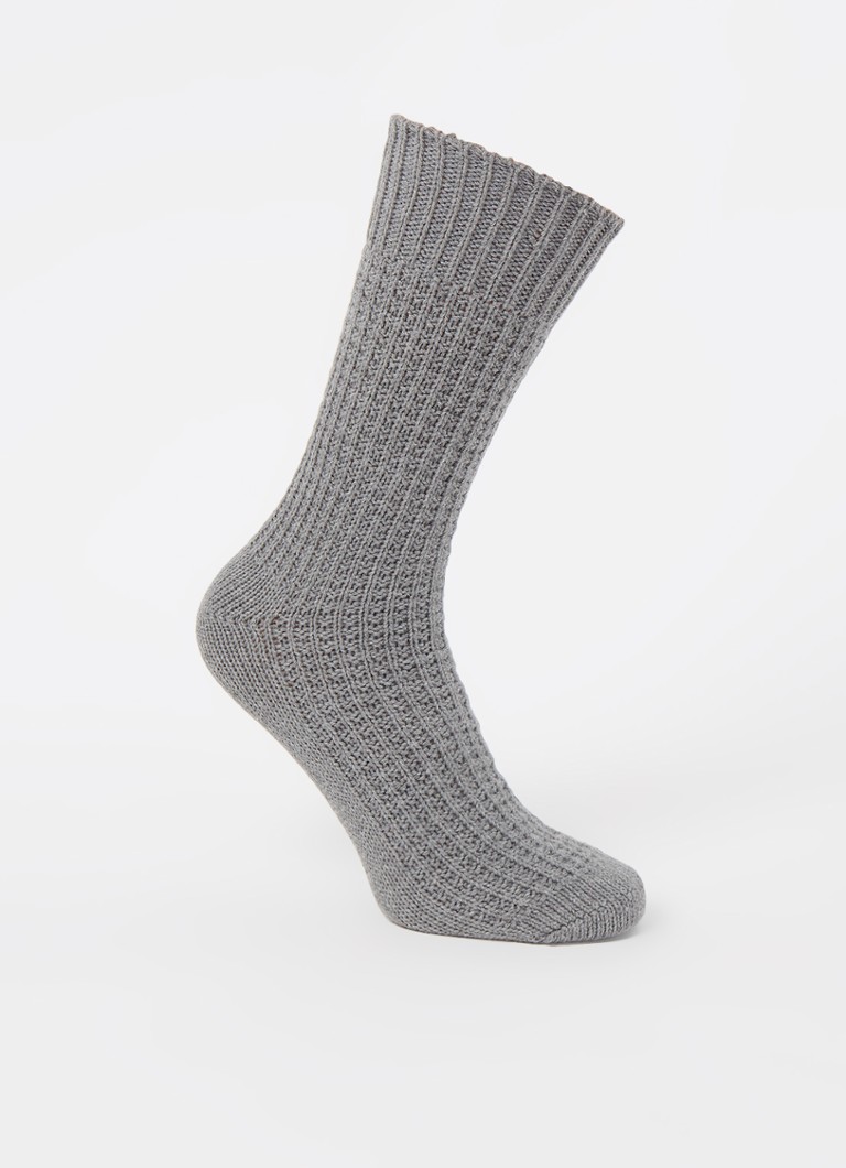 Ralph Lauren - Grofgebreide sokken - Grijs