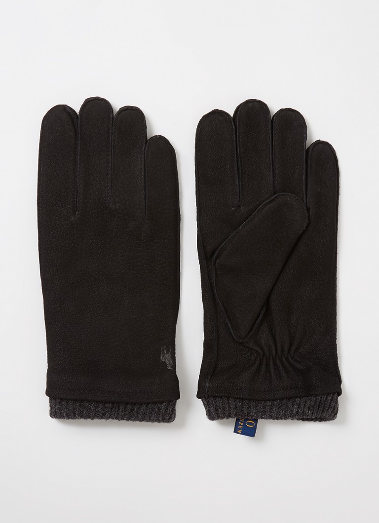 Ralph Lauren - Handschoenen van geitensuède - Zwart