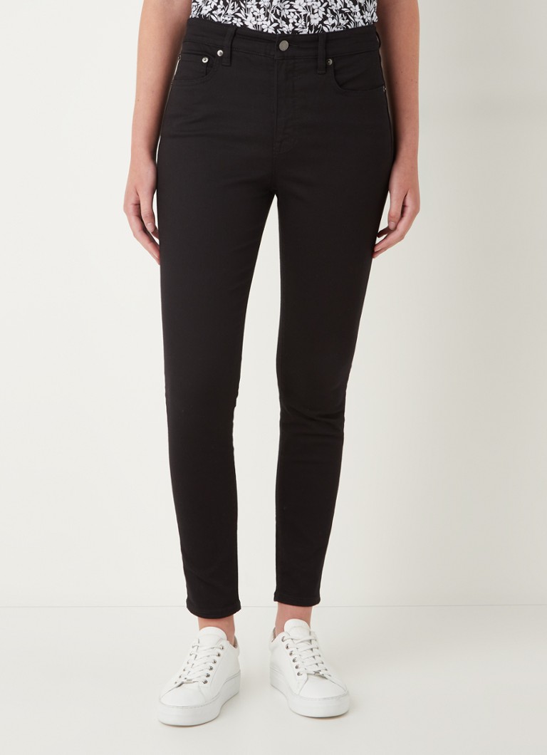 Ralph Lauren - High waist skinny jeans met stretch - Zwart