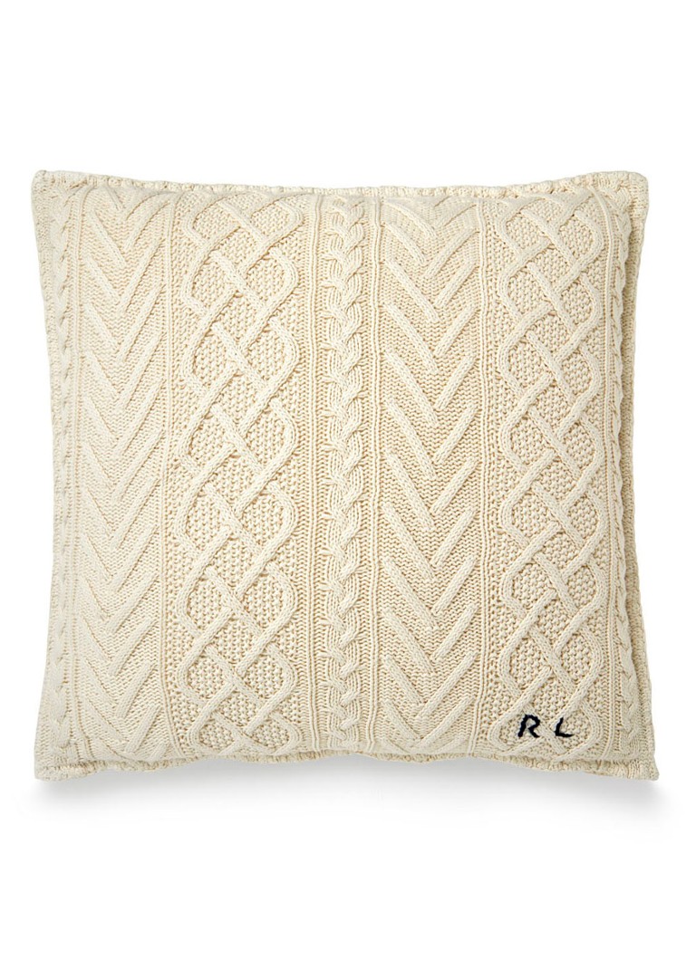 Ralph Lauren Highland sierkussenhoes 50 x 50 cm • Creme • de Bijenkorf