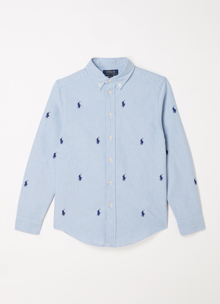Ralph Lauren - Overhemd met logoborduring - Blauw