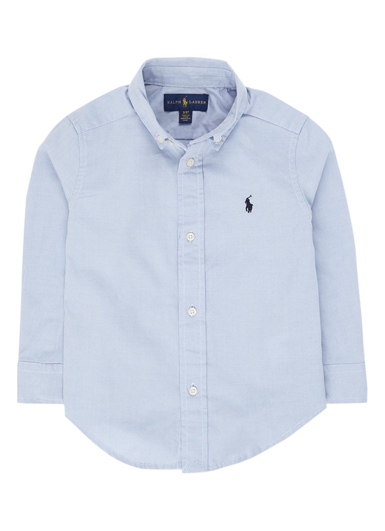 Ralph Lauren - Overhemd met logoborduring - Lichtblauw